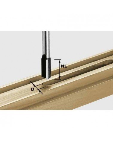 FESTOOL Фреза пазовая HW, с хвостовиком 8 мм HW S8 D30/20