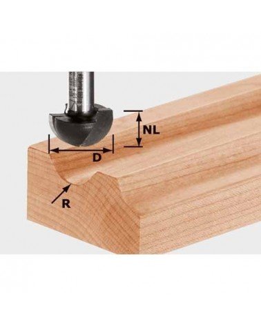 FESTOOL Фреза для выборки желобка HW с хвостовиком 8 мм HW S8 R4