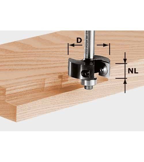 FESTOOL Фреза HW фальцевая со сменными ножами, хвостовик 8 мм HW S8 D38/12