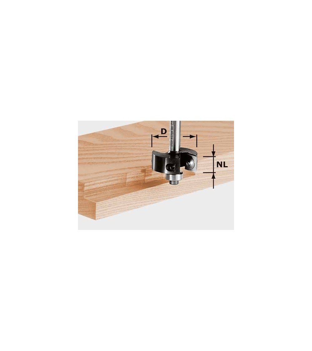 FESTOOL Фреза HW фальцевая со сменными ножами, хвостовик 8 мм HW S8 D38/12