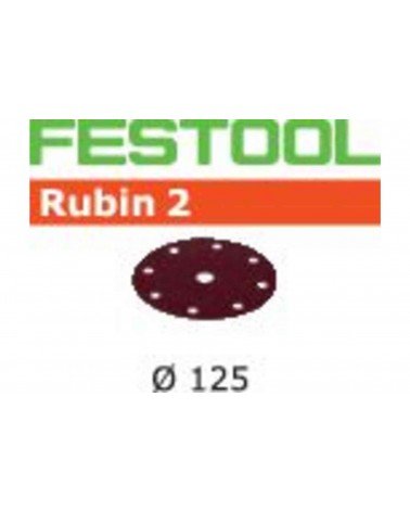 FESTOOL Шлифовальные круги Rubin 2 STF D125/8 P80 RU2/50