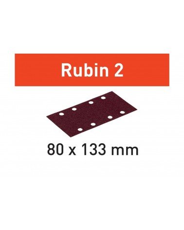FESTOOL Шлифовальный лист Rubin2 STF 80X133/14 P80 RU2/50