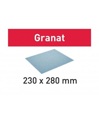 FESTOOL Бумага шлифовальная Granat 230x280 P80 GR/10