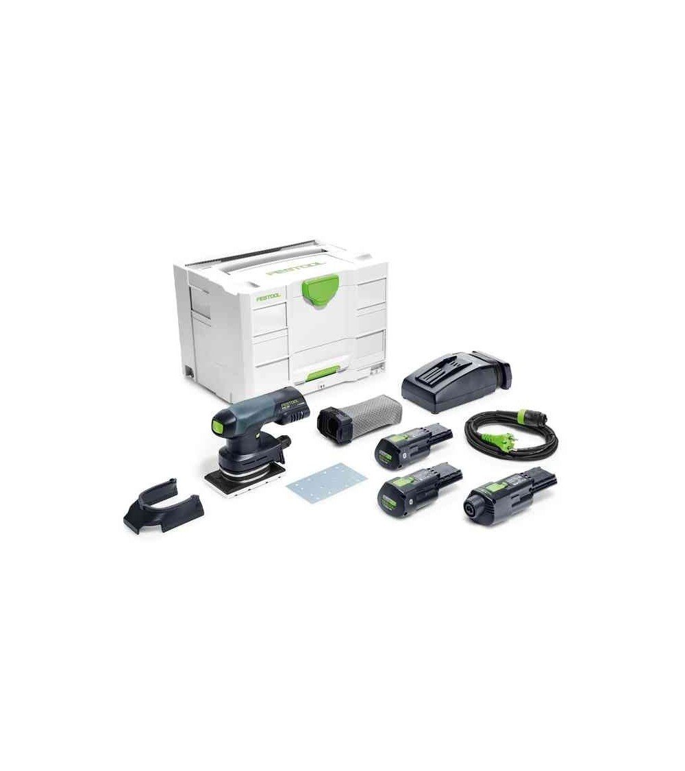 FESTOOL Аккумуляторная шлифовальная машинка Rutscher RTSC 400 Li 3,1 I-Set