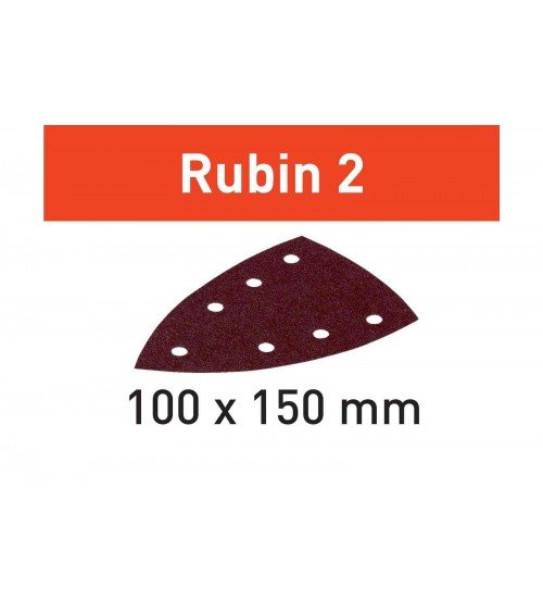 Šlif. popierius Rubin2 STF DELTA/100x150/7 P60 RU2/50FESTOOL Шлифовальный лист Rubin 2 STF DELTA/7 P60 RU2/50