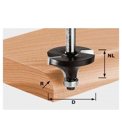 FESTOOL Скругляющая фреза HW S8 D25,5/R6,35 KL