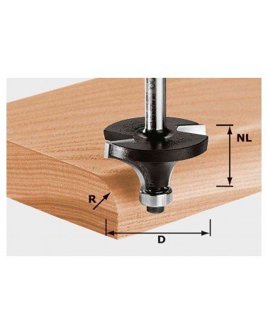 FESTOOL Скругляющая фреза HW S8 D25,5/R6,35 KL