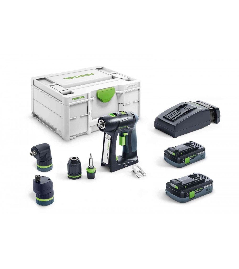 Festool Аккумуляторная дрель-шуруповёрт C 18 HPC 4,0 I-Set C 18 HPC 4,0 I-Set