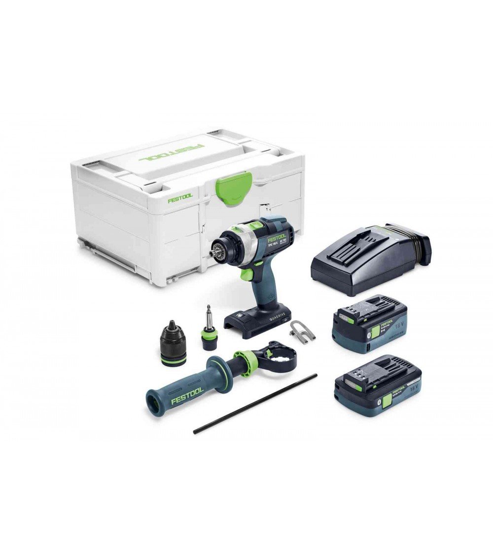 Festool Аккумуляторная ударная дрель-шуруповёрт TPC 18/4 5,2/4,0 I-Plus QUADRIVE TPC 18/4 5,2/4,0 I-Plus